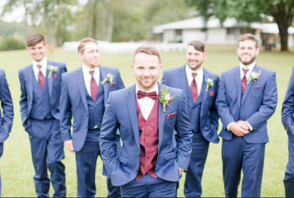 Meet up The Fashion Hassle with The Formal and Sweet Wedding Suits