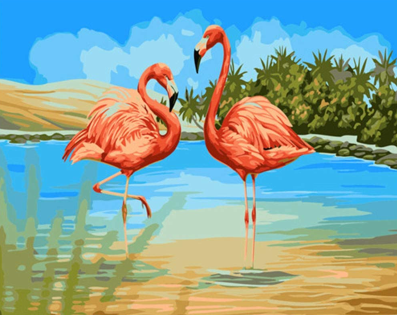 Flamingo Paint By Number